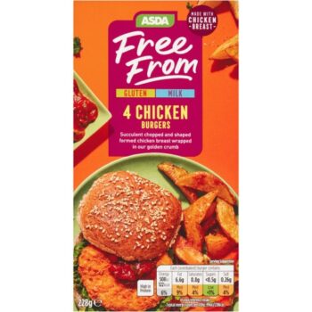 Free From by Asda 4 Chicken Burgers