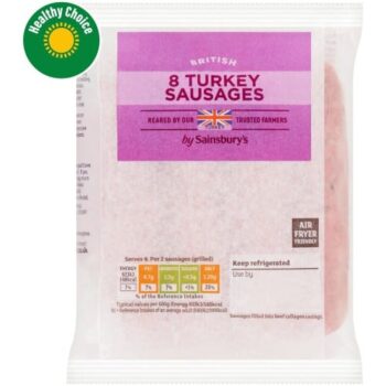 Fresh British Turkey Gluten Free Sausages (8 x 454g)