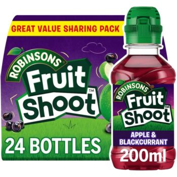 Fruit Shoot Robinsons Apple & Blackcurrant Juice Drink No Added Sugar 24x200 (24 x 200ml)