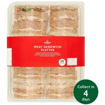 FTO Cooked Meat Sandwich Platter (20 Pieces) Eat On Same Day