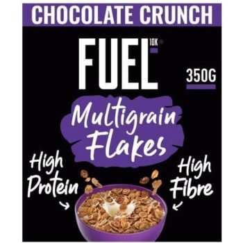 FUEL10K Chocolate Multigrain Flakes High Protein Breakfast Cereal (350g)