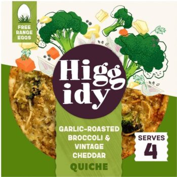 Garlic-Roasted Broccoli & Vintage Cheddar Quiche (400g)
