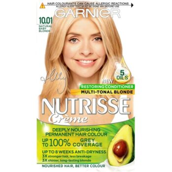 Garnier Nutrisse 10.01 Natural Baby Blonde Permanent Hair Dye Holly Willoughby Shade