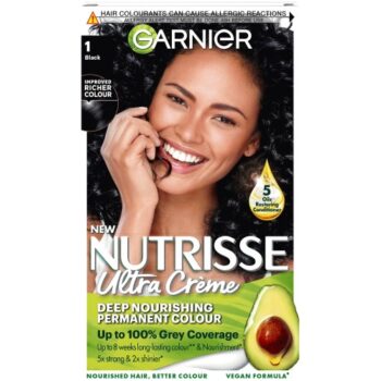 Garnier Nutrisse Permanent Hair Dye Black 1 B