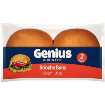 Genius Gluten Free 2 Brioche Burger Buns (2 x 70g)