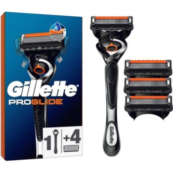 Gillette Fusion5 ProGlide Men's Razor Starter Pack Flexball Handle 4 Razor Blades