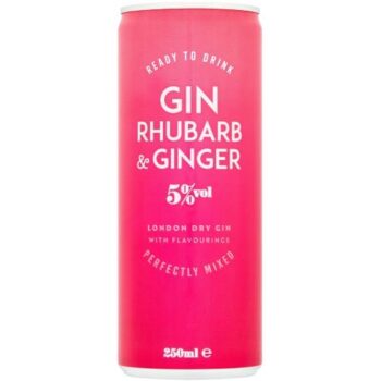 Gin with Rhubarb & Ginger (250ml)