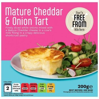 Gluten Free Kitchen Cheddar Cheese & Onion Tart (200g)