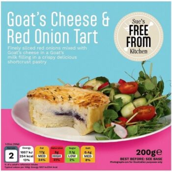 Gluten Free Kitchen Goats Cheese & Red Onion Tart (200g)