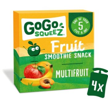 GoGo Squeez Fruit Smoothie Snack Multifruit (4 x 90g)