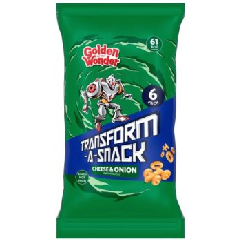 Golden Wonder Transform-a-Snack Cheese & Onion Flavour Snacks (6 x 12g, 72g)