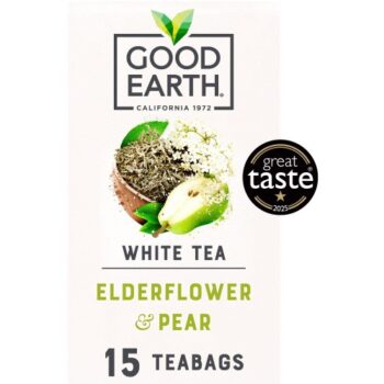 Good Earth Biodegradable Teabags White Tea Elderflower & Pear (15 x 18g)