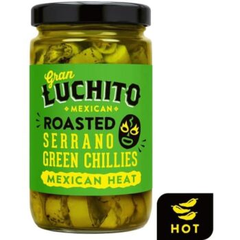 Gran Luchito Roasted Serrano Green Chillies (215g)