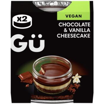 Gu Chocolate & Vanilla Cheesecake Dessert (2 x 82g)