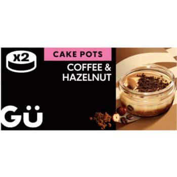 Gu Coffee & Hazelnut Cake Pots (2 x 65g)