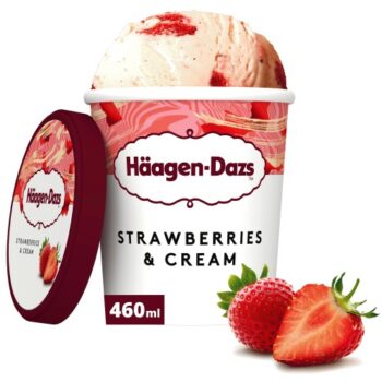 Haagen-Dazs Strawberry & Cream Ice Cream (460ml)