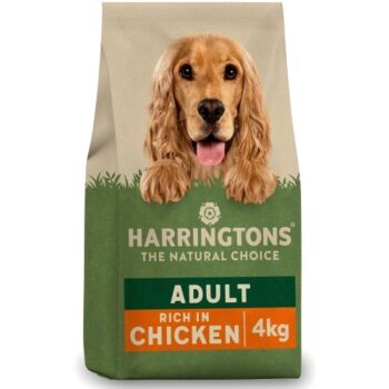 Harringtons Chicken & Rice Dry Adult Dog Food Rich in & (4kg)