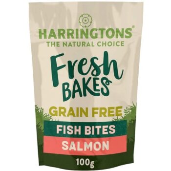 Harringtons Fresh Bakes Grain Free Dog Treats Salmon Bites (100g)