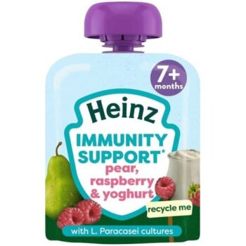Heinz Baby Food Immunity Support Strawberry & Yogurt Fruit Pouch 7+ Months (85g)