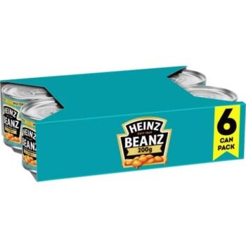 Heinz Baked Beans in Tomato Sauce No Added Sugar (6 x 200g)