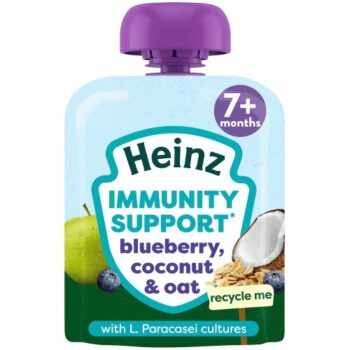 Heinz Blueberry Coconut & Oat Immunity Support Fruit Pouch 7+ Months (85g)