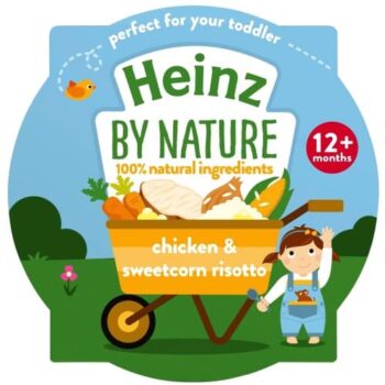 Heinz By Nature Chicken & Sweetcorn Risotto Baby Food Tray 12+ Months (200g)
