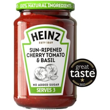 Heinz Sun Dried Cherry Tomato & Basil Pasta Sauce (350g)