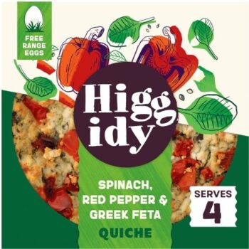 Higgidy Spinach Red Pepper & Feta Quiche (400g)