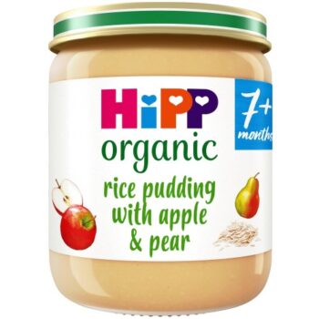 HiPP Organic Rice Pudding with Apple & Pear Baby Food Jar 7+ Months (160g)