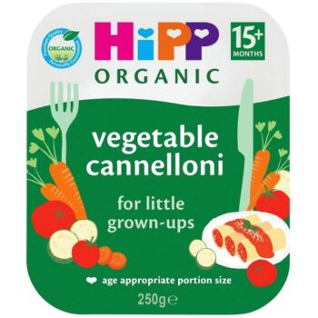 Hipp Organic Vegetable Cannelloni Tray Meal 15+ Months (250g)