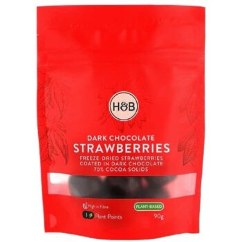 Holland & Barrett Dark Chocolate Strawberries (90g)
