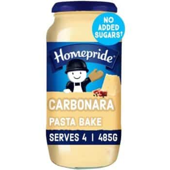 Homepride No Added Sugar Carbonara Pasta Bake Sauce (485g)