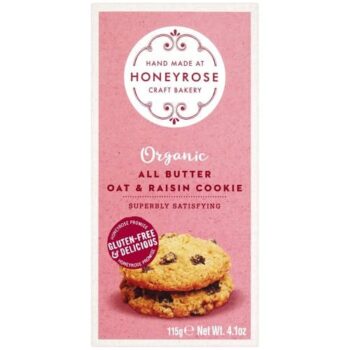 Honeyrose All Butter Oat & Raisin Cookies (115g)