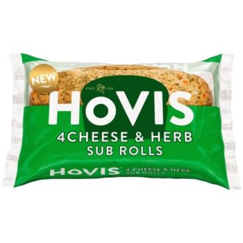 Hovis 4 Cheese & Herb Sub Rolls (4)