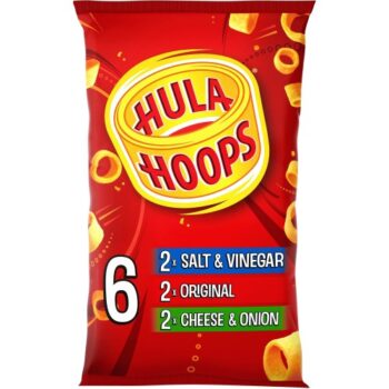Hula Hoops Variety Multipack Potato Ring Crisps (6 x 24g)