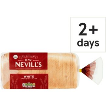 H.W. Nevill's Medium Sliced White Bread (800g)