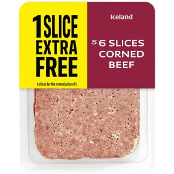 Iceland 6 Slices (Approx.) Corned Beef (1 Slice Extra Free) (156g)