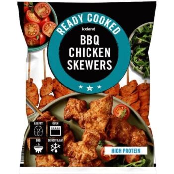 Iceland Ready Cooked BBQ Chicken Skewers (340g)