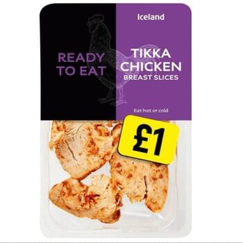 Iceland Ready to Eat Chicken Tikka Breast Slices (90g)