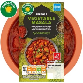 Indian Vegetable Masala Ready Meal Side for Two (300g)