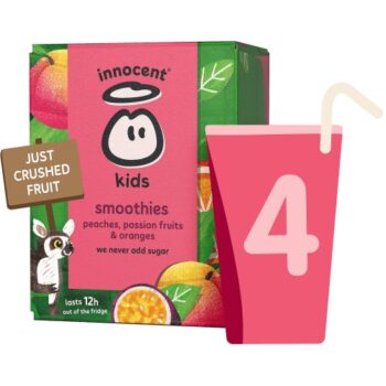 Innocent Kids Smoothies Peaches Passion Fruits & Oranges (4 x 150ml)