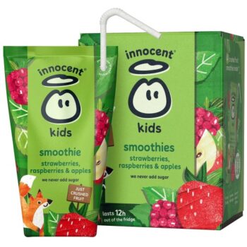 Innocent Kids Strawberries Raspberries & Apple Smoothies (4 x 150ml)