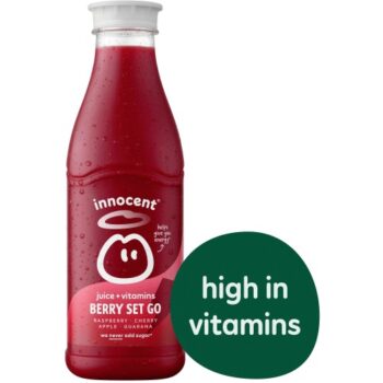 Innocent Plus Berry Set Go Raspberry & Cherry Juice with Vitamins (750ml)