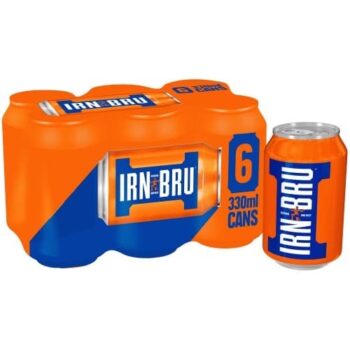 Irn-Bru Regular Soft Drink Cans (6 x 330ml)