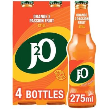 J2O Orange & Passion Fruit Juice Drink Britvic (4 x 275ml)