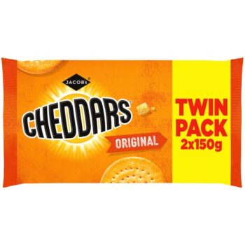 Jacob's Baked Cheddars Cheese Biscuits Twin Pack (2 x 150g)