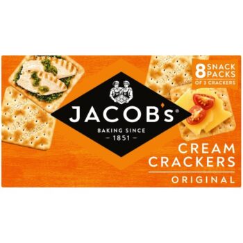 Jacob's Cream Crackers Original Snack Packs 8x3s (8 x 185g)