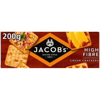 Jacob's High Fibre Cream Crackers (200g)