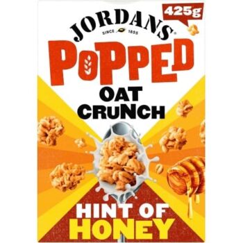 Jordans Popped Oat Crunch Hint of Honey Breakfast Cereal (425g)