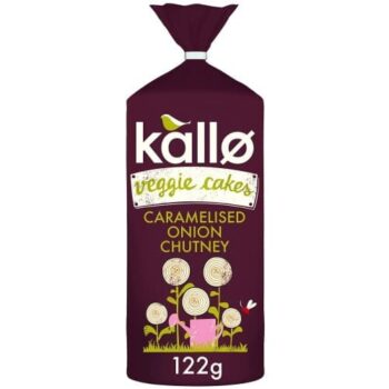 Kallo Lentil & Pea Veggie Cakes Caramelised Onion Chutney (122g)